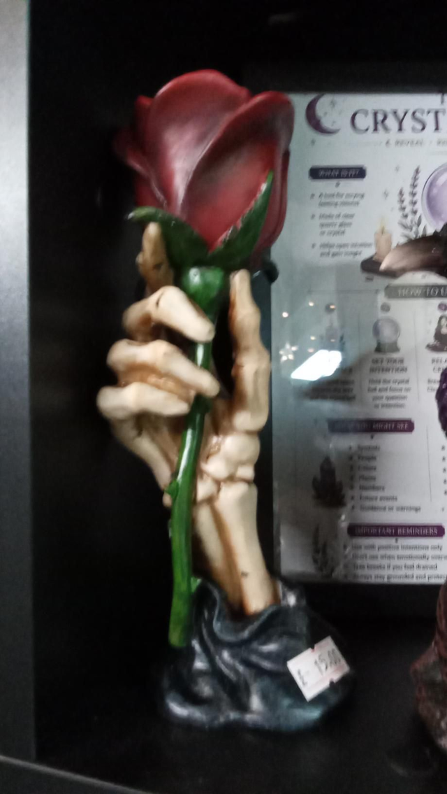 Skeleton Rose Tealight
