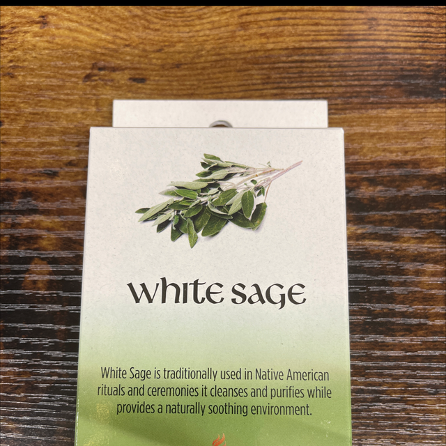 White sage incense cones