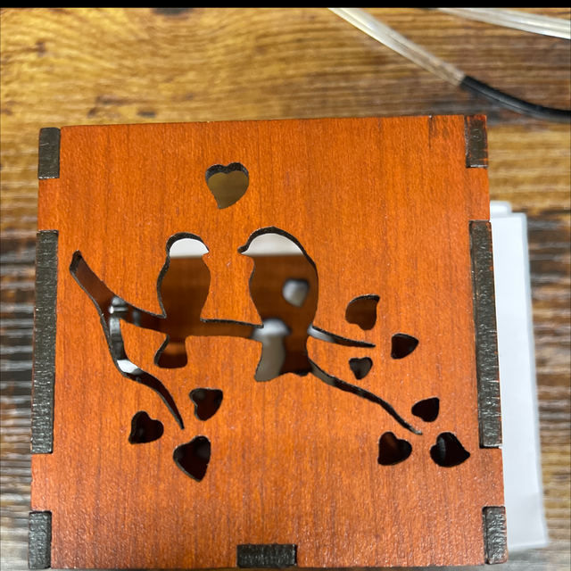 Cherry wood candles holders