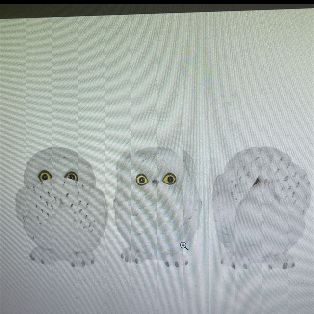 Three wise owls 8 cm