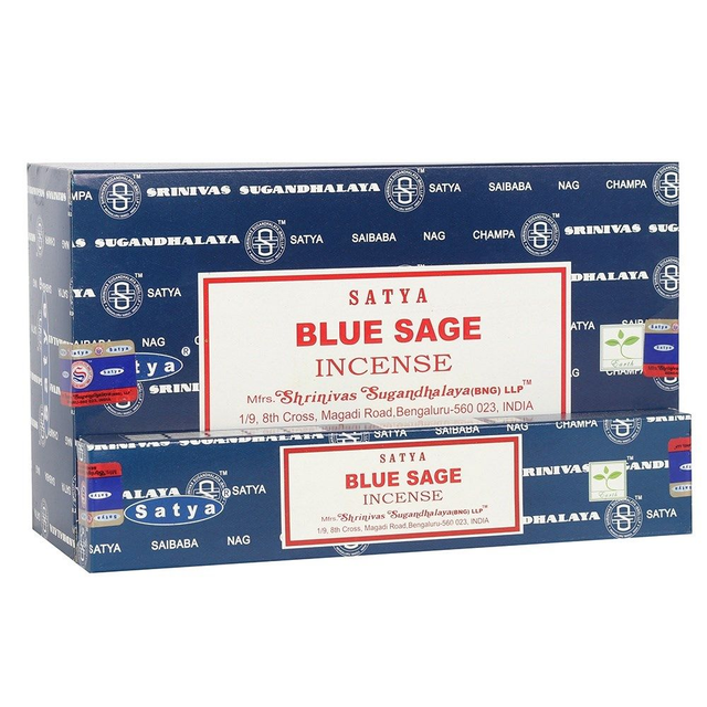 Packet of Blue Sage Incense Sticks by Satya