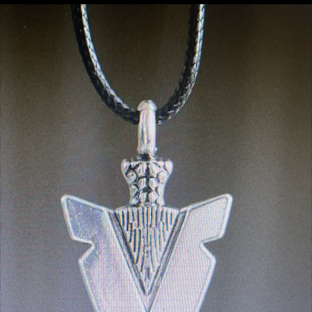 Arrowhead of strength Viking cord necklace