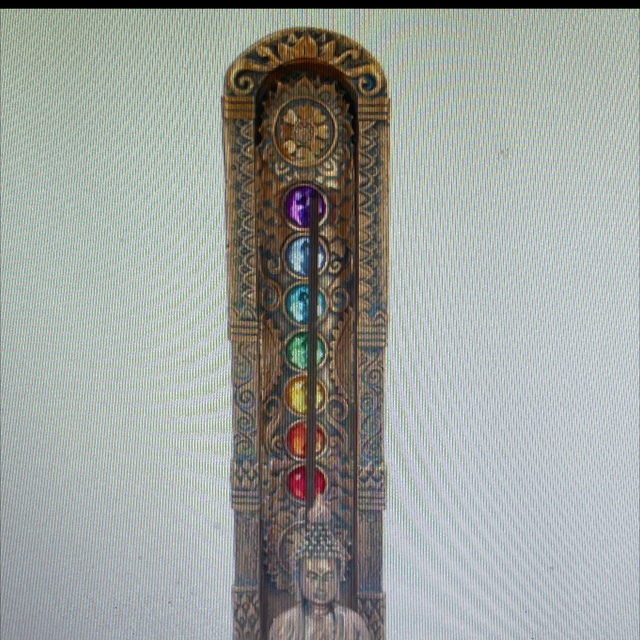 Ascending chakras incense burner 23.5 cm