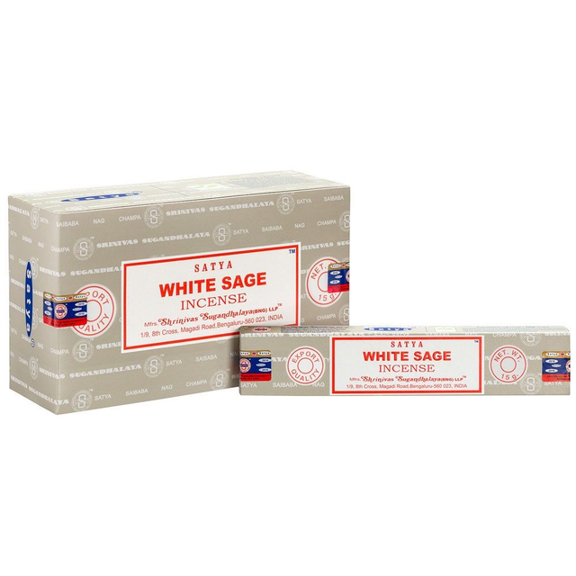 Packet of White Sage Incense Sticks by Satya