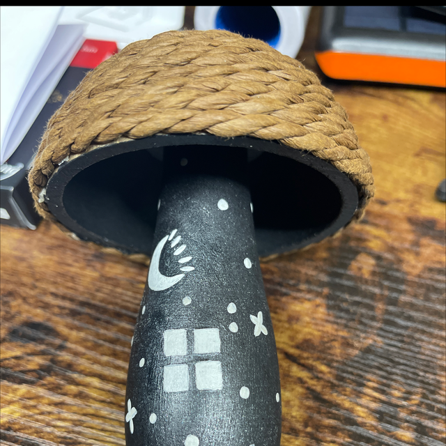 Painted mushroom