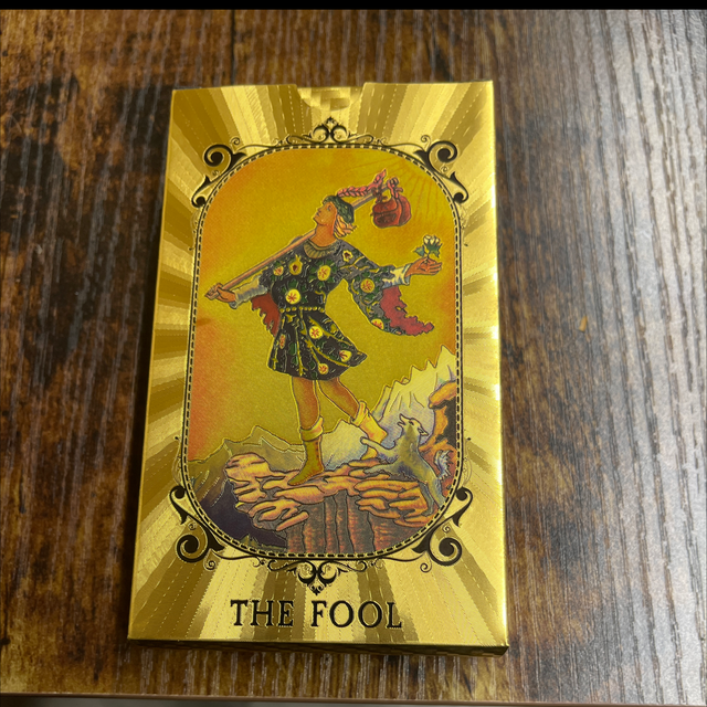 Gold and Black Tarot Cards