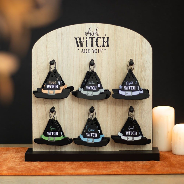 Witch Hat Mini Signs on Display