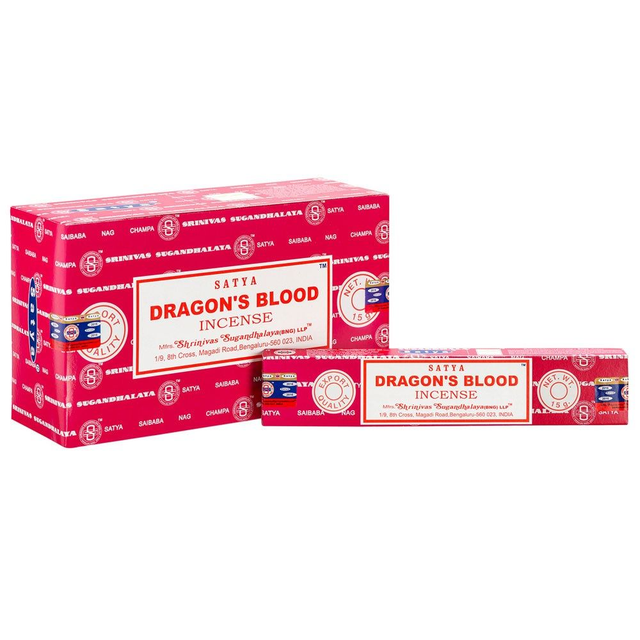 Packet of Dragon's Blood Incense Sticks by Satya