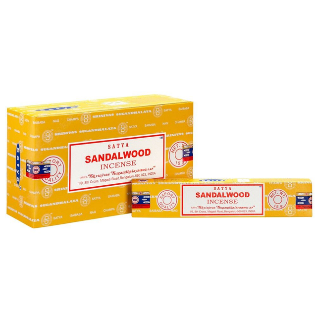 Packet of Sandalwood Incense Sticks by Satya