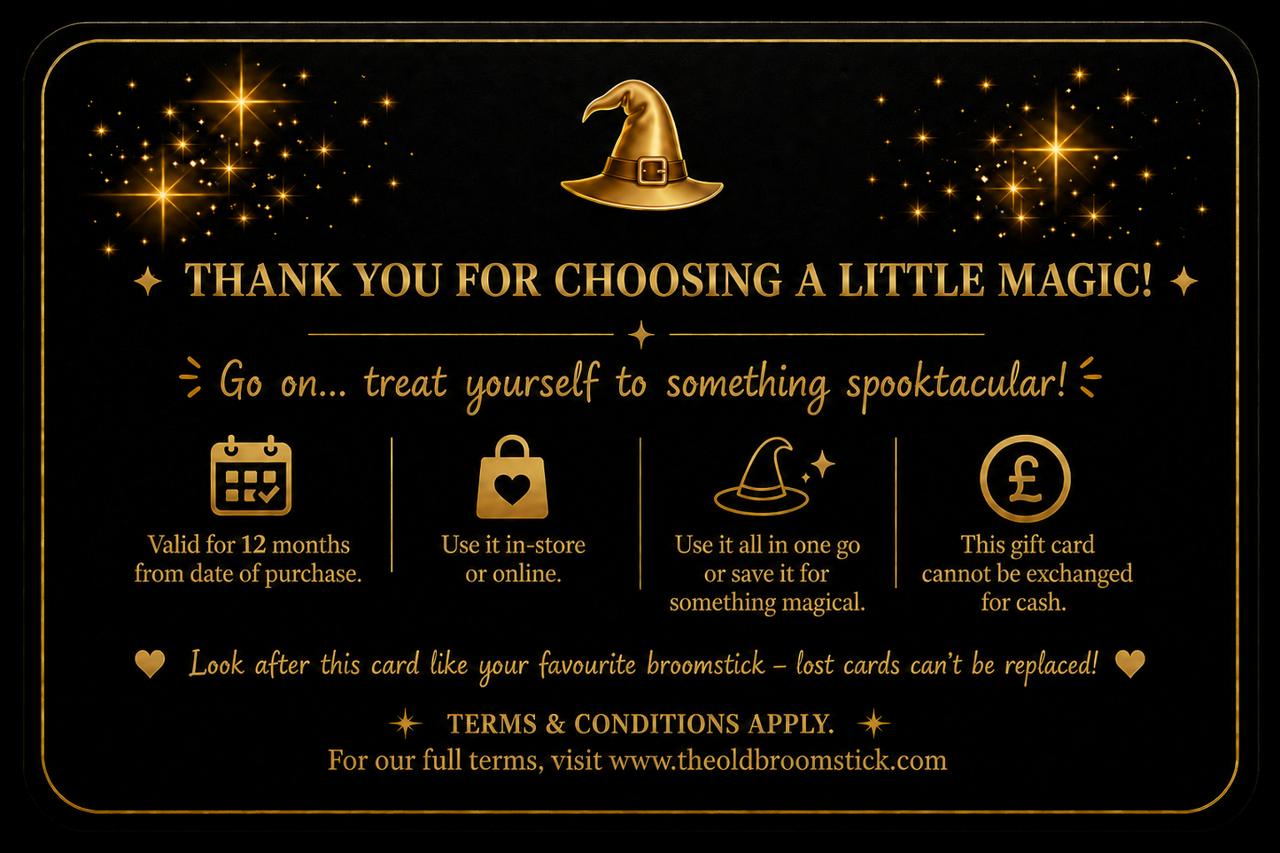 The Old Broomstick Digital Gift Card