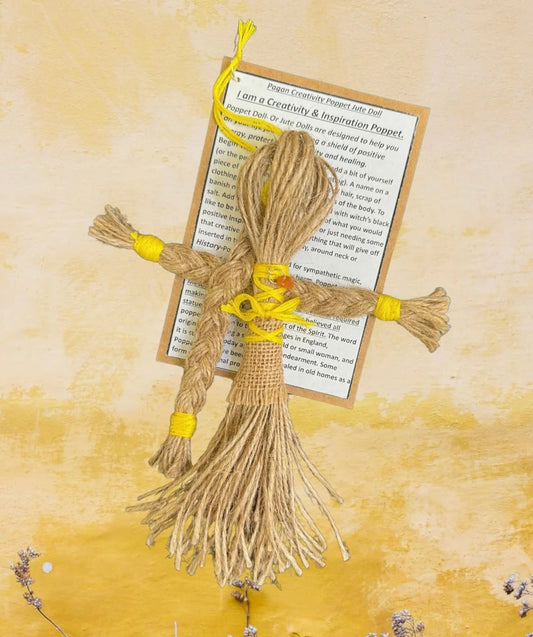 Poppet Doll, Jute Doll, Creativity Doll, Inspiration Doll, Energy Doll, Witchcraft, Home Protection