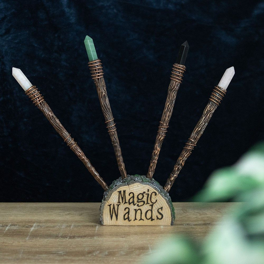 Thin Crystal Resin Wands with Display