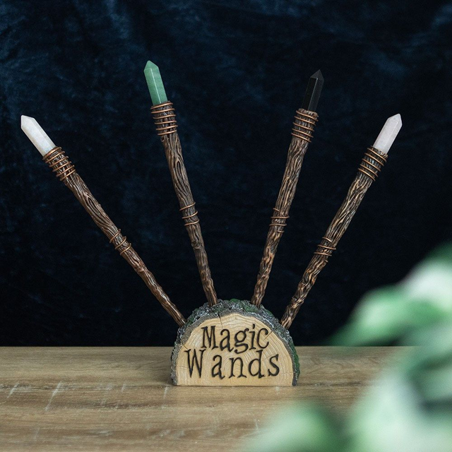 Thin Crystal Resin Wands with Display