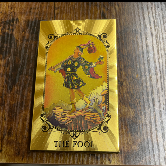 Gold and Black Tarot Cards