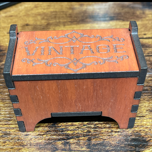 Cherry Wood vintage box trinket