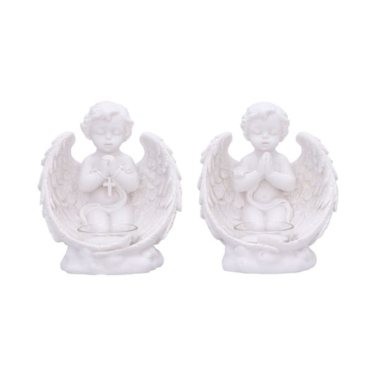 Whispers to Heaven Tea Light Holders (Set of 2) 12.7cm